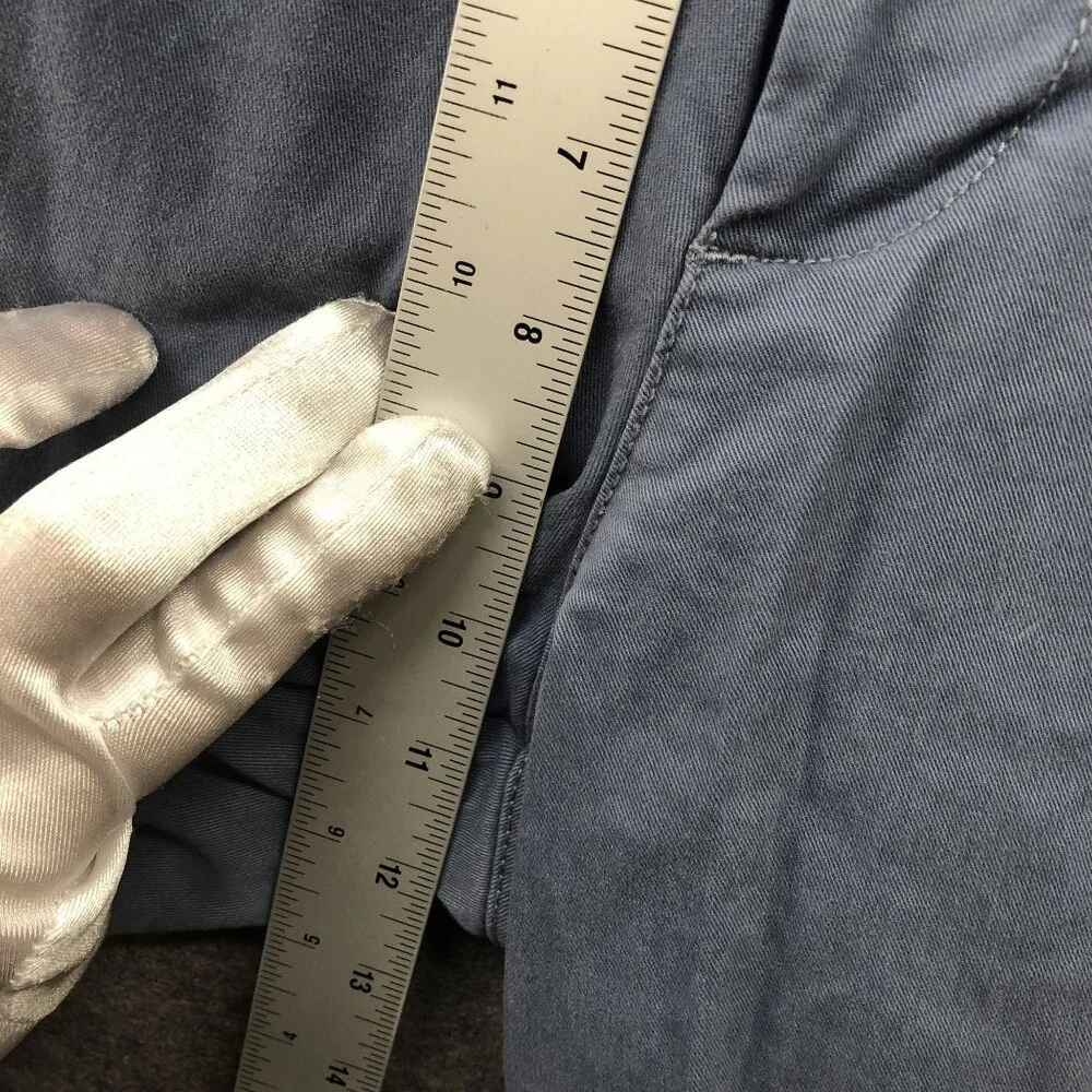 Gap Lived In Slim Chino Pants Mens 34x32‎ In Blue Pearl Stretch Flat Front